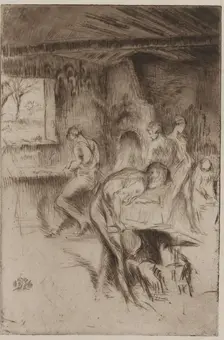 The Little Forge, Liverpool, 1875. Creator: James Abbott McNeill Whistler