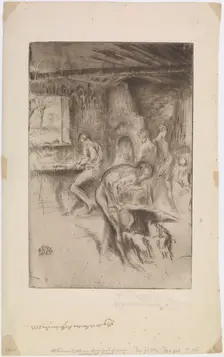 The Little Forge, Liverpool, 1875. Creator: James Abbott McNeill Whistler