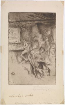 The Little Forge, Liverpool, 1875. Creator: James Abbott McNeill Whistler