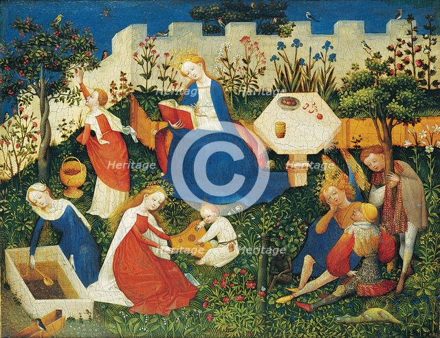 The little Garden of Paradise. Artist: Upper Rhenish Master (active c. 1410-1420)