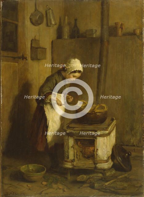 The Little Housekeeper, 1857. Creator: Pierre Edouard Frere.