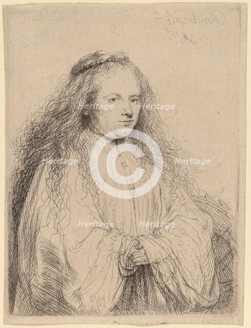 The Little Jewish Bride (Saskia as Saint Catherine), 1638. Creator: Rembrandt Harmensz van Rijn.