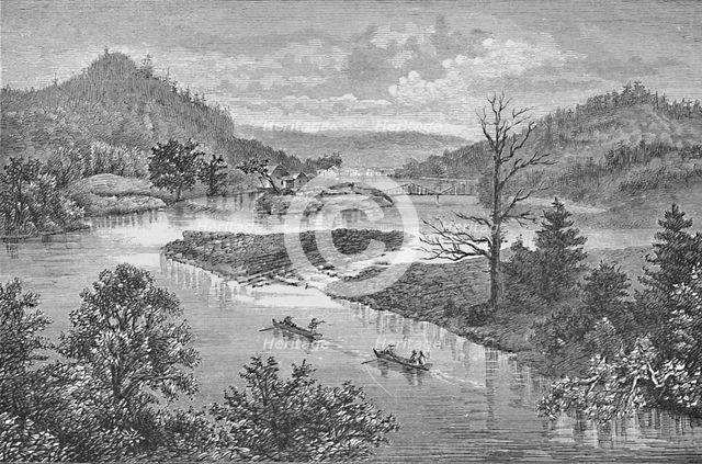 'The Little Juniata - Tyrone in the Distance', 1883. Artist: Unknown.