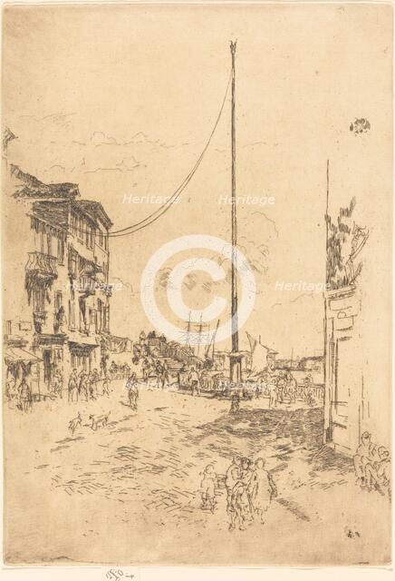 The Little Mast, 1880. Creator: James Abbott McNeill Whistler.