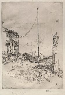 The Little Mast, 1880. Creator: James McNeill Whistler (American, 1834-1903)