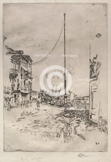 The Little Mast, 1880. Creator: James McNeill Whistler (American, 1834-1903).