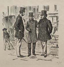 The Little Moment before the Introduction, 1865. Creator: George Louis Palmella Busson Du Maurier (British, 1834-1896)
