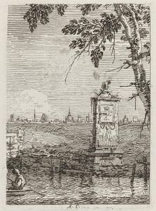 The Little Monument [left], c. 1735/1746. Creator: Canaletto