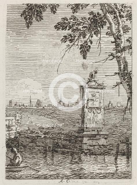 The Little Monument [left], c. 1735/1746. Creator: Canaletto.