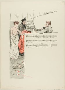 The Little Model, published 1892–1900. Creator: Theophile Alexandre Steinlen