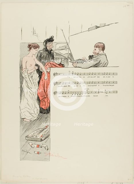 The Little Model, published 1892–1900. Creator: Theophile Alexandre Steinlen.