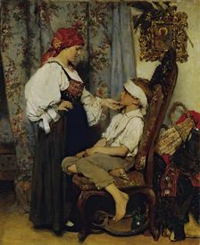 The Little Patient, 1873. Creator: Franz Rumpler