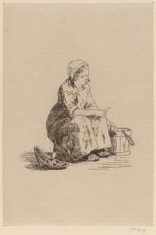 The Little Potato Peeler (La petite peleuse de pommes de terre). Creator: Félicien Rops