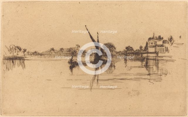 The Little Putney, No.II, 1879. Creator: James Abbott McNeill Whistler.