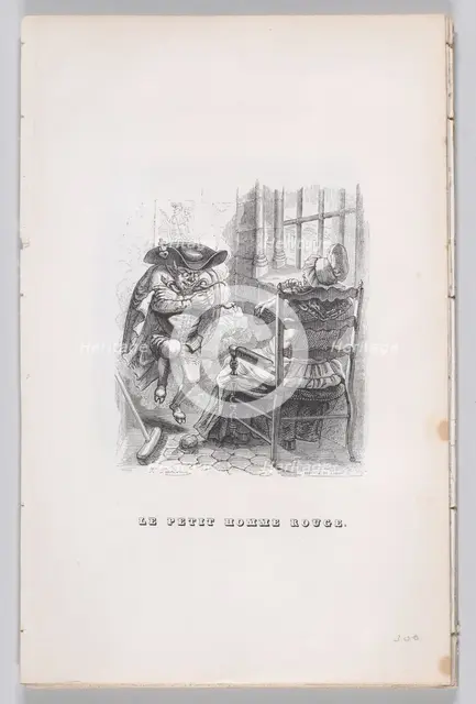 The Little Red Man from The Complete Works of Béranger, 1836. Creators: Louis-Henri Brevière, Cesar-Auguste Hebert.