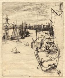 The Little Rotherhithe, 1861. Creator: James Abbott McNeill Whistler