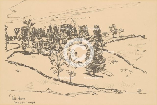 The Little School House, Land of Nod, 1918. Creator: Frederick Childe Hassam.