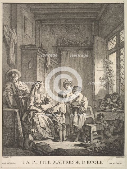 The Little Schoolmistress, mid to late 18th century. Creator: A. J. Defehrt.
