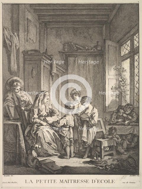 The Little Schoolmistress, mid to late 18th century. Creator: A. J. Defehrt.
