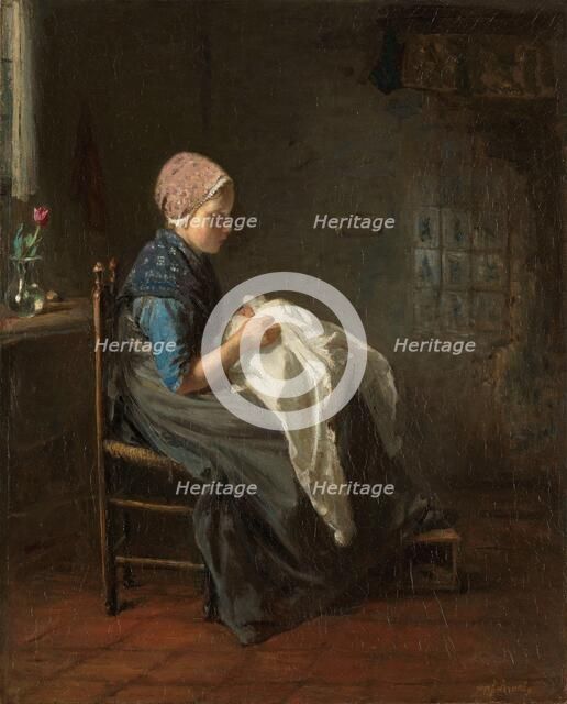 The Little Seamstress', 1850-1888. Creator: Jozef Israels.