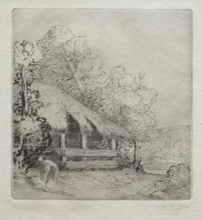 The Little Shed (Le Petit Hangar). Creator: Alphonse Legros (French, 1837-1911)