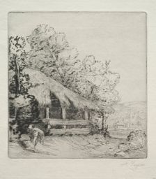 The Little Shed (Le Petit Hangar). Creator: Alphonse Legros (French, 1837-1911)
