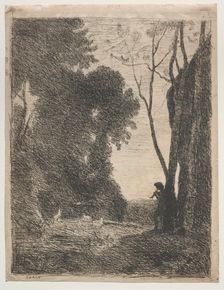 The Little Shepherd, 1855. Creator: Jean Baptiste Camille Corot (French, 1796-1875)