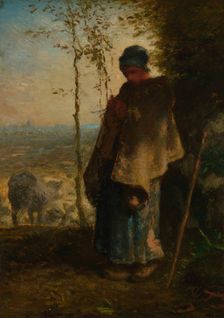 The Little Shepherdess, 1868/72. Creator: Jean Francois Millet