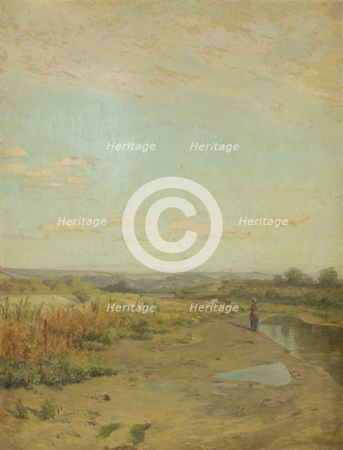 The little shepherdess, 1896. Creator: Ludovit Cordak.