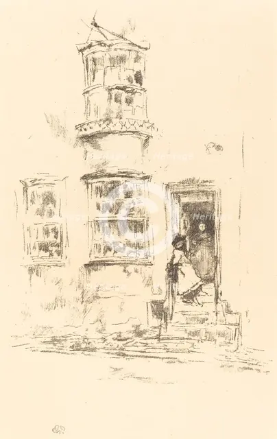 The Little Steps, Lyme Regis, 1895/1896. Creator: James Abbott McNeill Whistler.