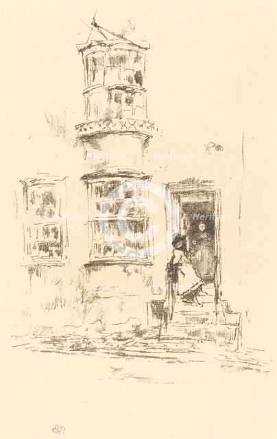 The Little Steps, Lyme Regis, 1895/1896. Creator: James Abbott McNeill Whistler.