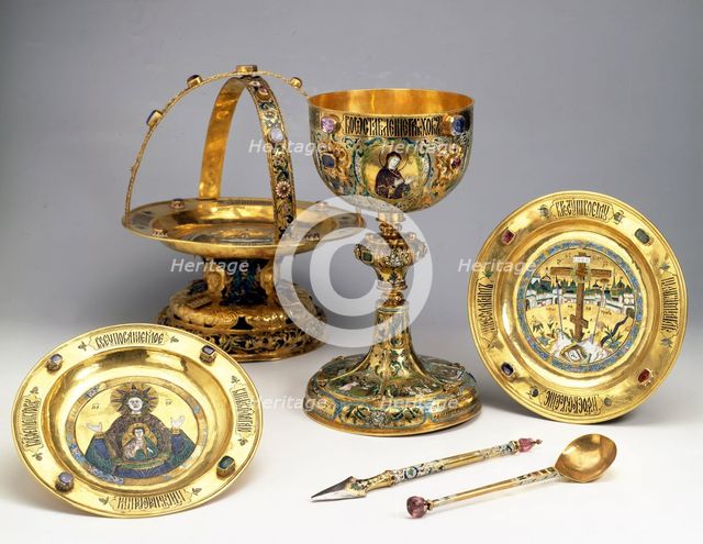 The liturgical set, 1679. Artist: Ancient Russian Art  
