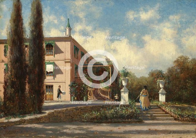 The Livadiya palace. Artist: Bogolyubov, Alexei Petrovich (1824-1896)