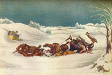 The Liverpool Mail Near St. Albans c19th century. Artists: Robert Havell , Henry Thomas Alken