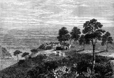 The Livingstone Aid Expedition: camp at Rehenniko, overlooking the Makata Swamp, 1873. Creator: Unknown