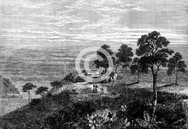 The Livingstone Aid Expedition: camp at Rehenniko, overlooking the Makata Swamp, 1873. Creator: Unknown.