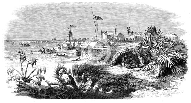 The Livingstone Expedition in Africa - Dr. Livingstone's station [on] the Kongone River..., 1860. Creator: Unknown.