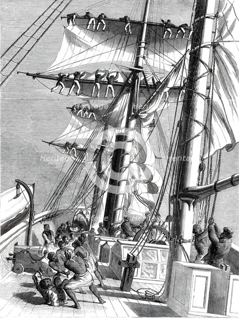 The Livingstone Expedition in Africa - H.M.S. "Lynx"..., 1860. Creator: Unknown.