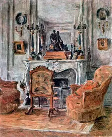 The Living Room 1900. Artist: Etienne Moreau-Nelaton