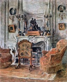 The Living Room 1900. Artist: Etienne Moreau-Nelaton