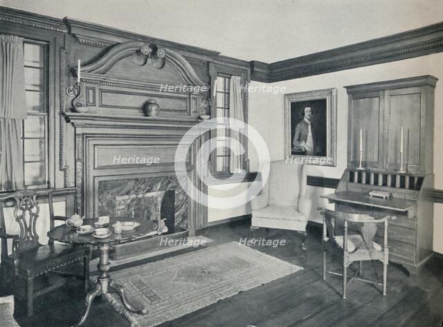 'The Living Room of the Francis Corbin House, at Edenton, built in 1758', 1930. Artist: Unknown.