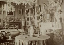 The living room at the Pyotr Durnovo Dacha in Petersburg, 1880s. Artist: Durnovo, Pyotr Pavlovich (1835-1918)