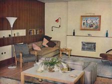 The living-room in a London flat, redesigned by Serge Chermayeff, F.R.I.B.A. 1936