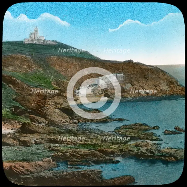 The Lizard Lighthouse, Cornwall, late 19th or early 20th century. Artist: Church Army Lantern Department