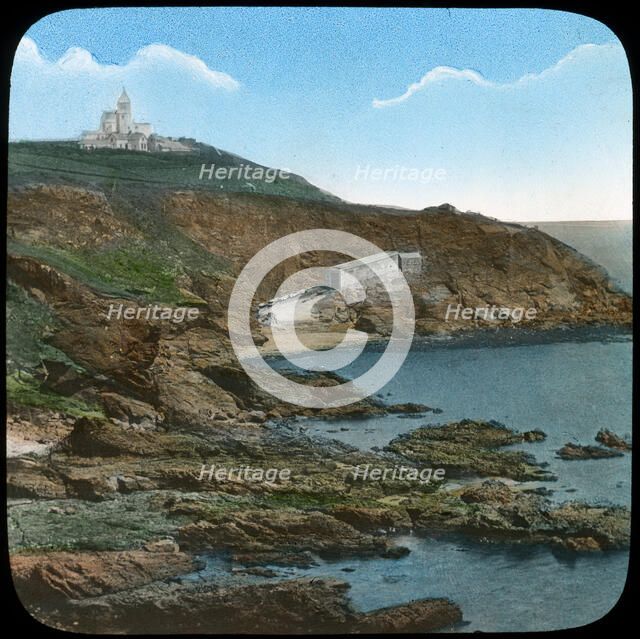 The Lizard Lighthouse, Cornwall, late 19th or early 20th century. Artist: Church Army Lantern Department