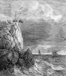 The Lizard Serpentine Signal-Staff Quarry, near Cadgwith, Cornwall, 1854. Creator: Unknown