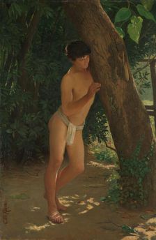 The Lizard-Slayer, c1888. Creator: Christian Meyer Ross