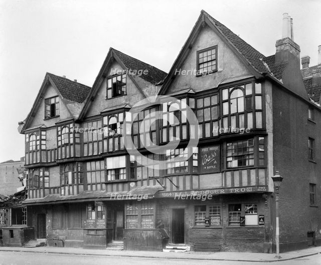 The Llandoger Trow public house, King Street, Bristol, 1941. Artist: Unknown