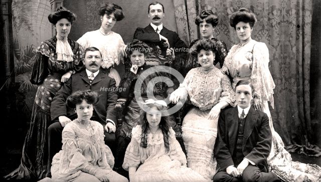 The Lloyd Family, early 20th century.Artist: Rotary Photo