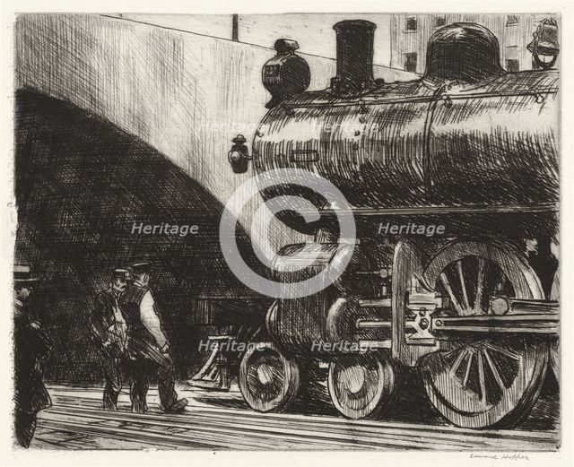 The Locomotive, 1923. Creator: Edward Hopper.